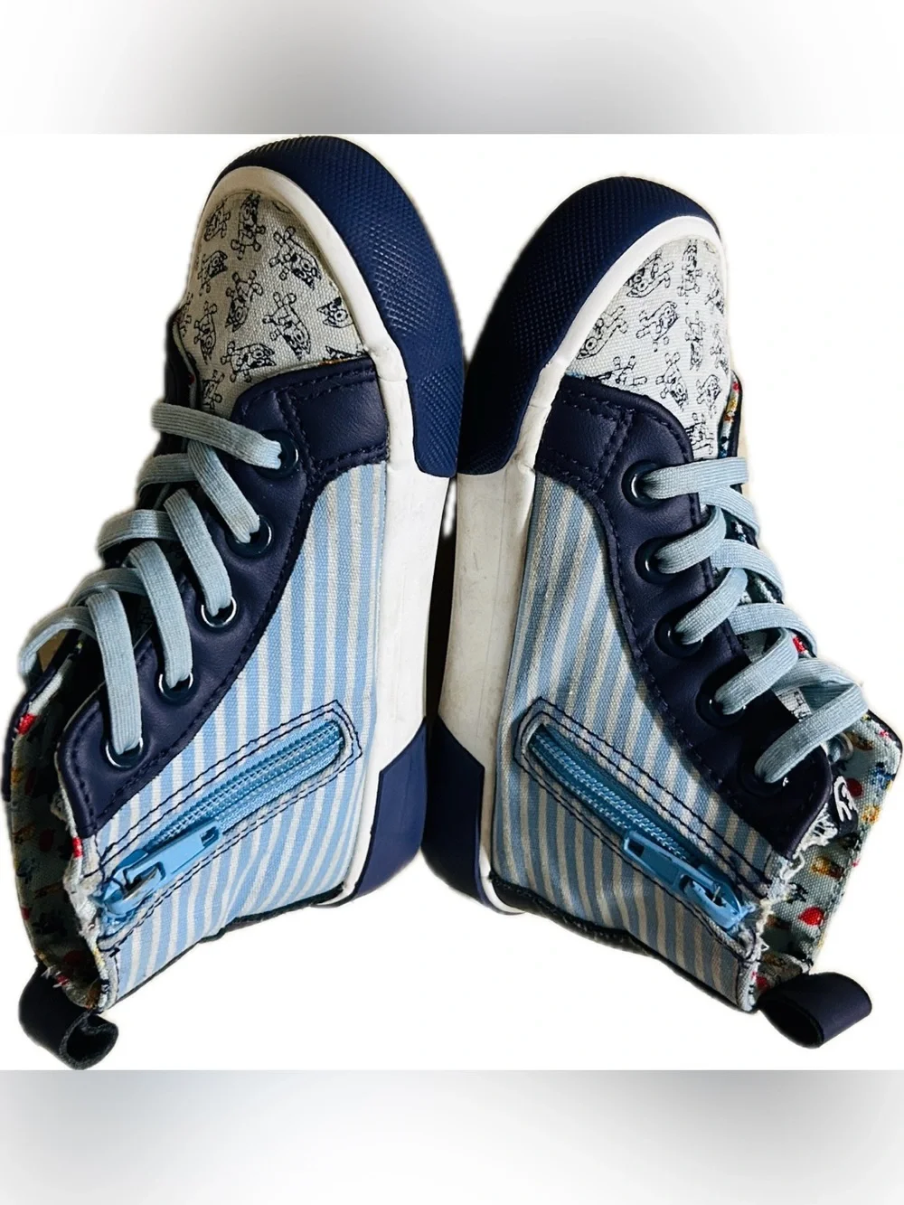 2 Pair Bluey Bingo Glitter Sneakers Girl’s  Toddler Size 10